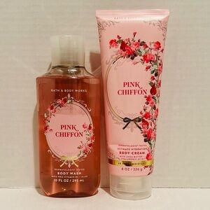 Bath & Body NEW Pink Chiffon Ultimate Hydration Body Cream & Body Wash